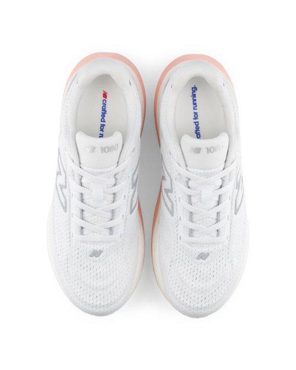 New Balance White 1080V15 Running Shoes
