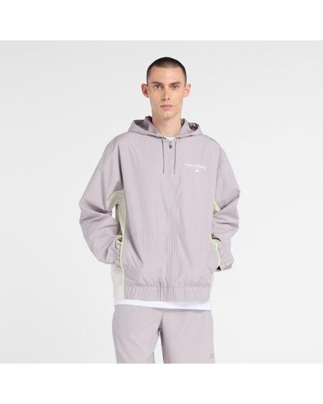 New Balance Purple Trackside Woven Jacket for men