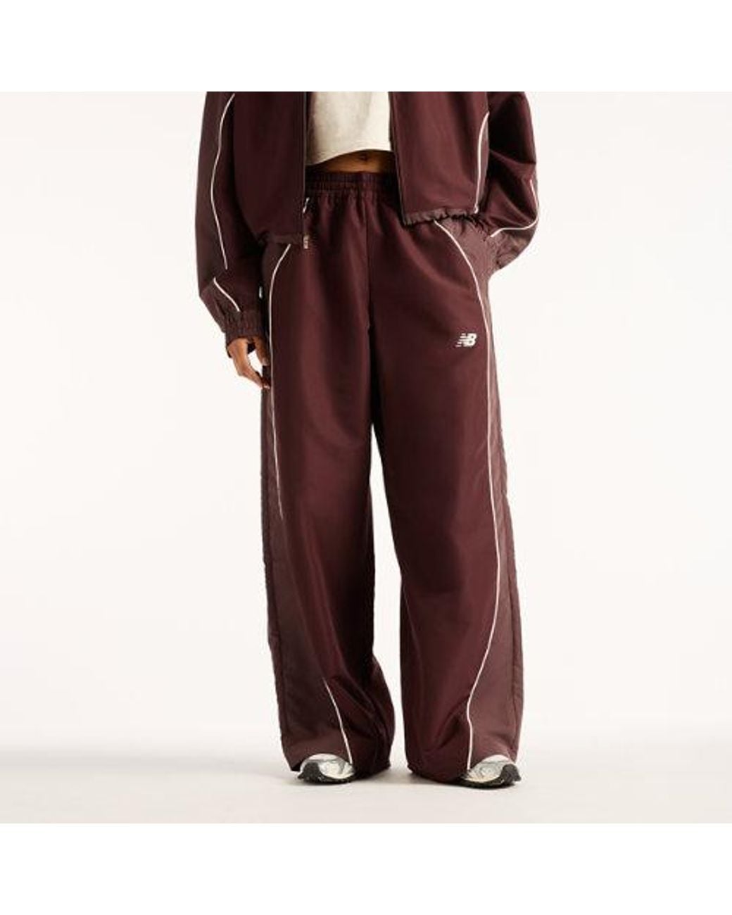 New Balance Red Trackside Woven Pant