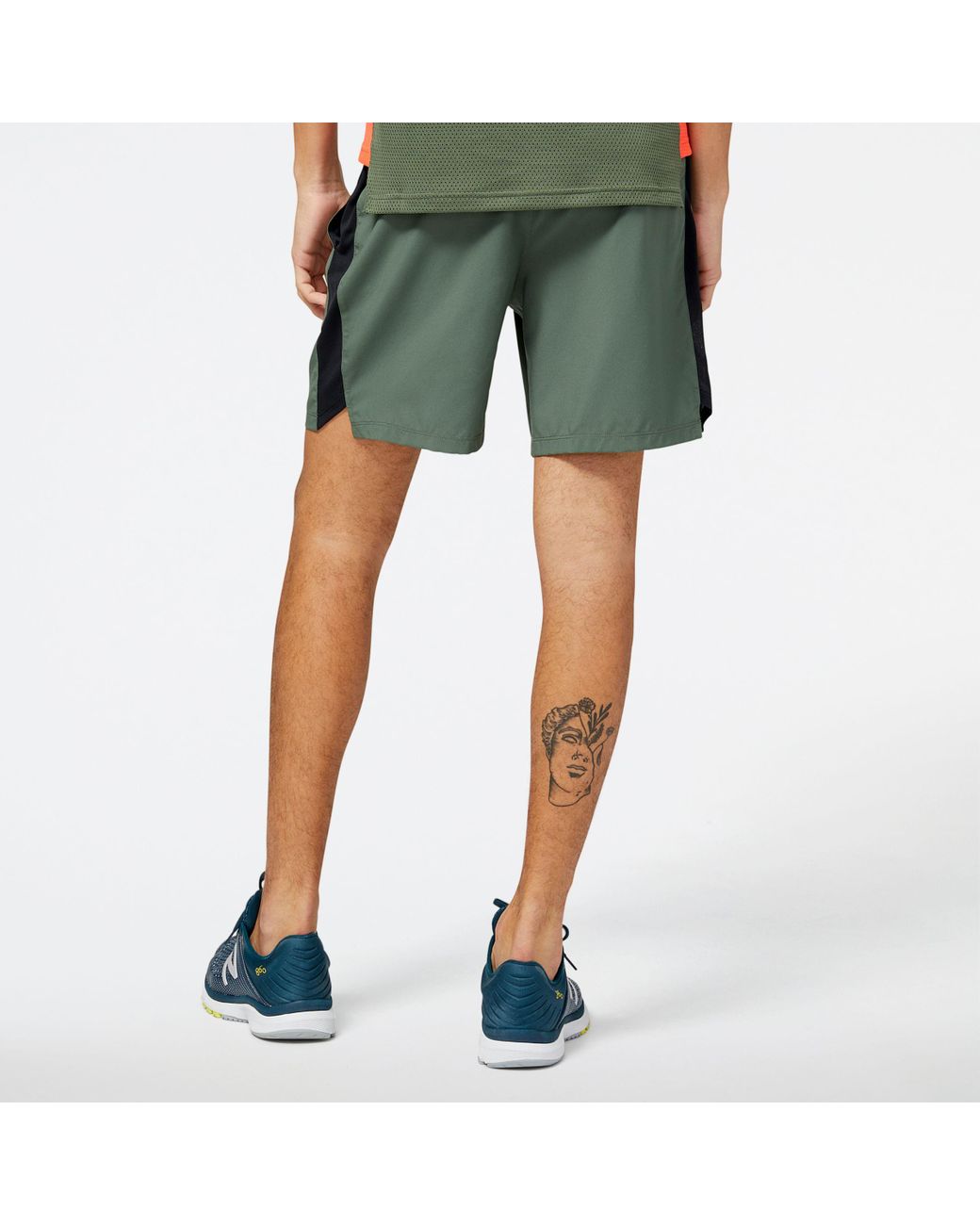 Damen Bekleidung Kurze Hosen Mini Shorts New Balance Printed Accelerate Pacer 7 Inch 2 in Grün 