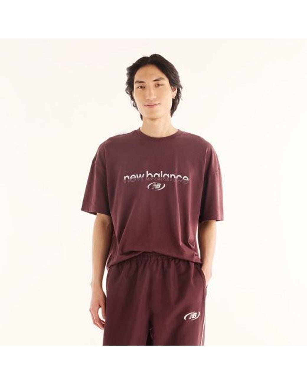 New Balance Red Trackside T-Shirt for men