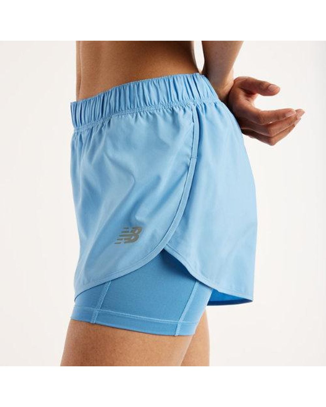 New Balance Blue Sport 2-In-1 Short 3"