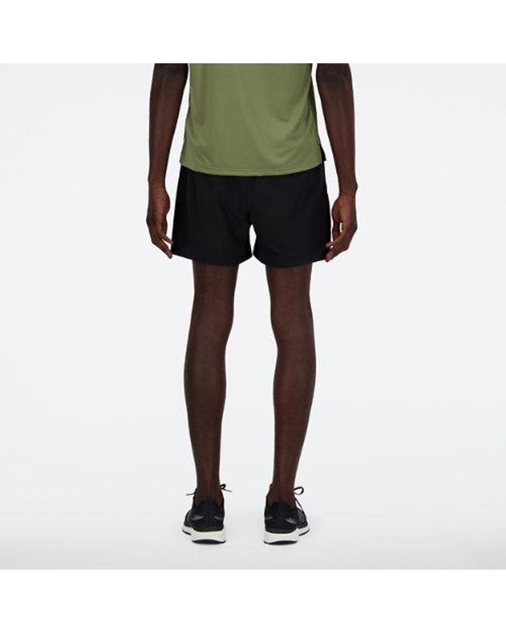 New Balance Black Sport Essentials Lined Short 5" In Polywoven for men