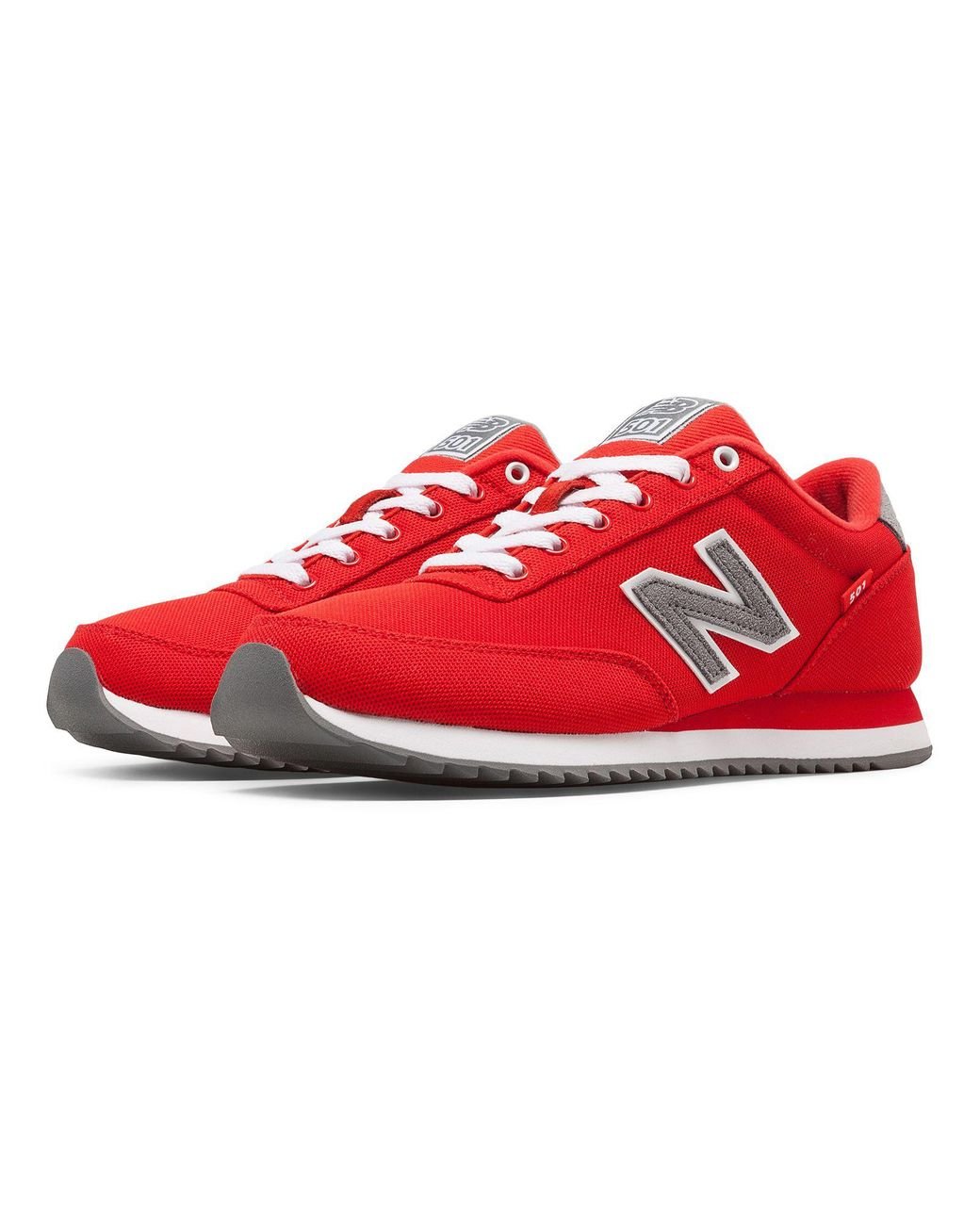 New Balance Rubber 501 Ripple Sole in Red | Lyst