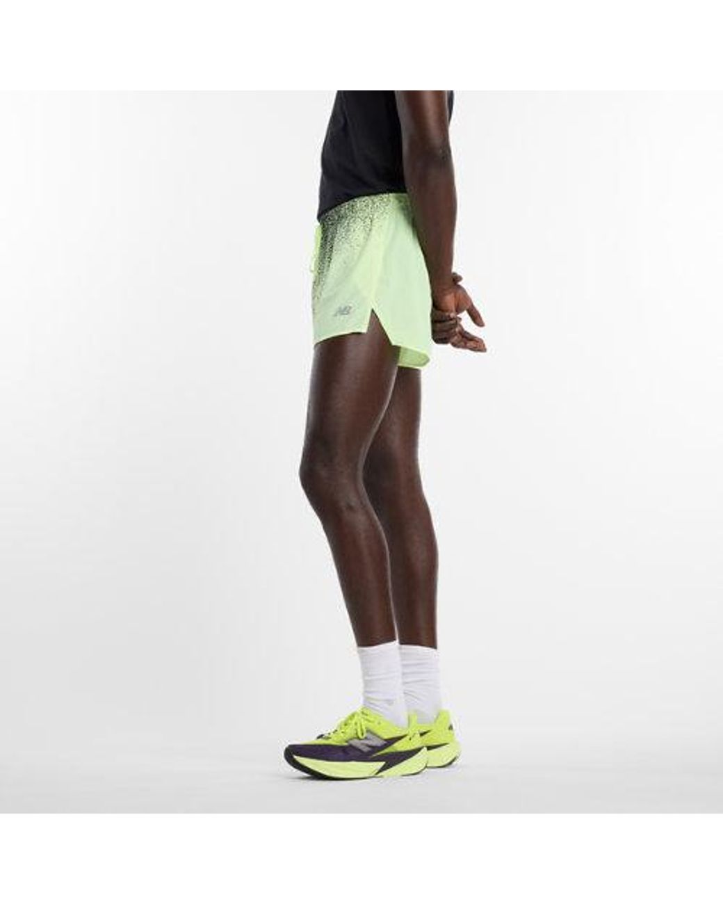New Balance Black Rc Ultra Light Printed Short 3" for men