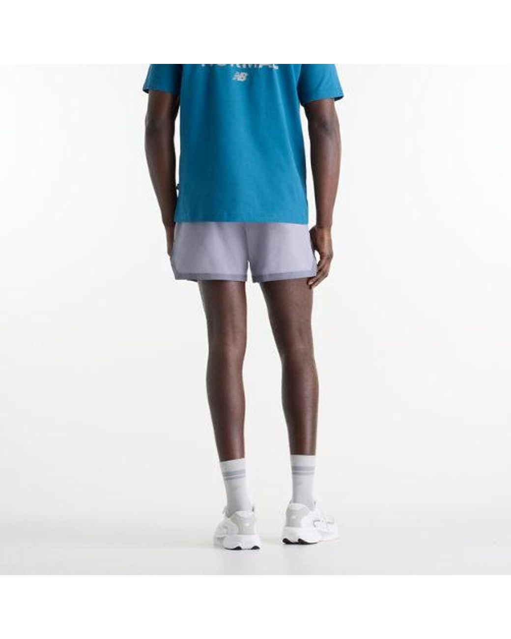 New Balance Blue Rc Essential Short 5" for men
