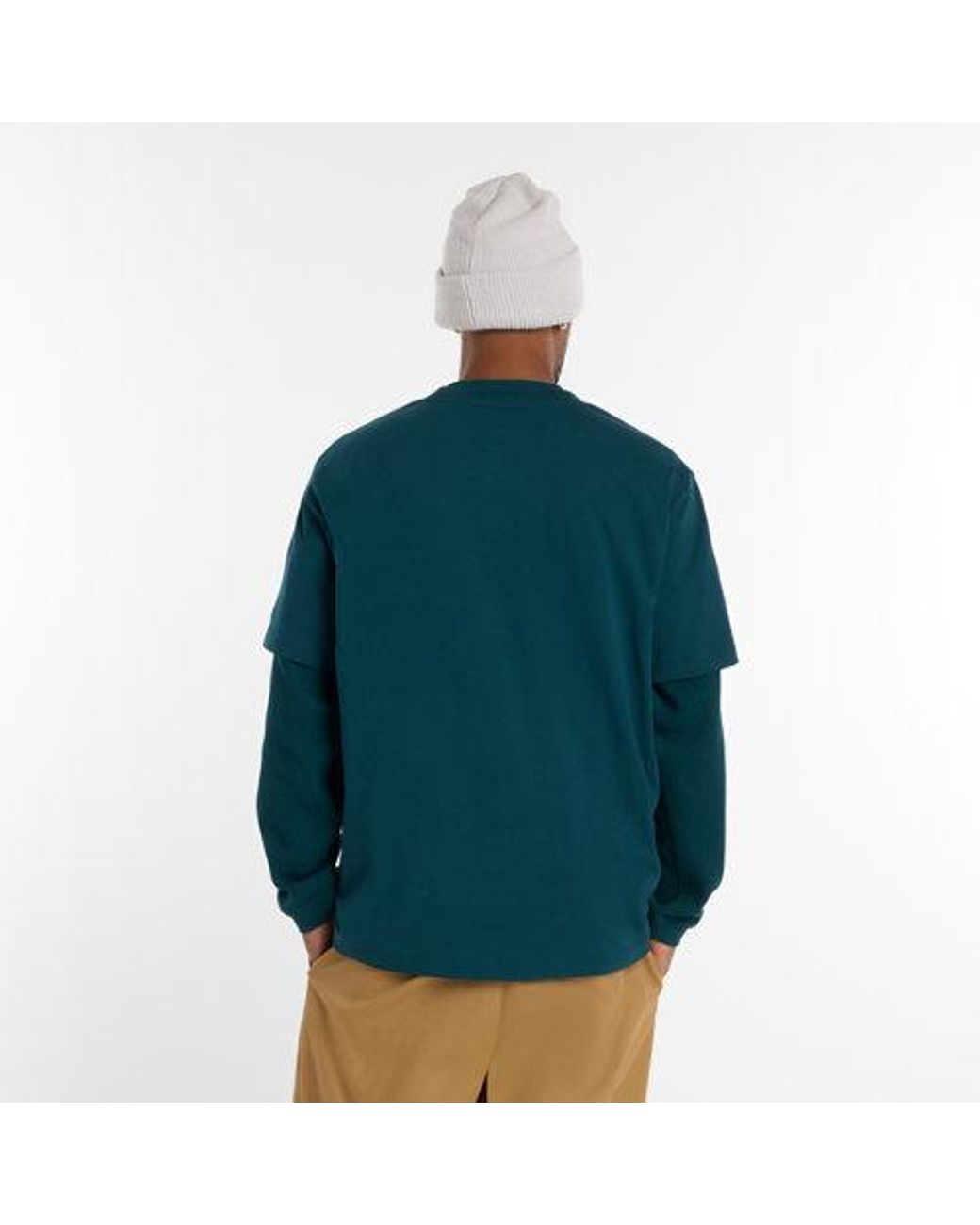 New Balance Green Numeric Cotton T-Shirt for men