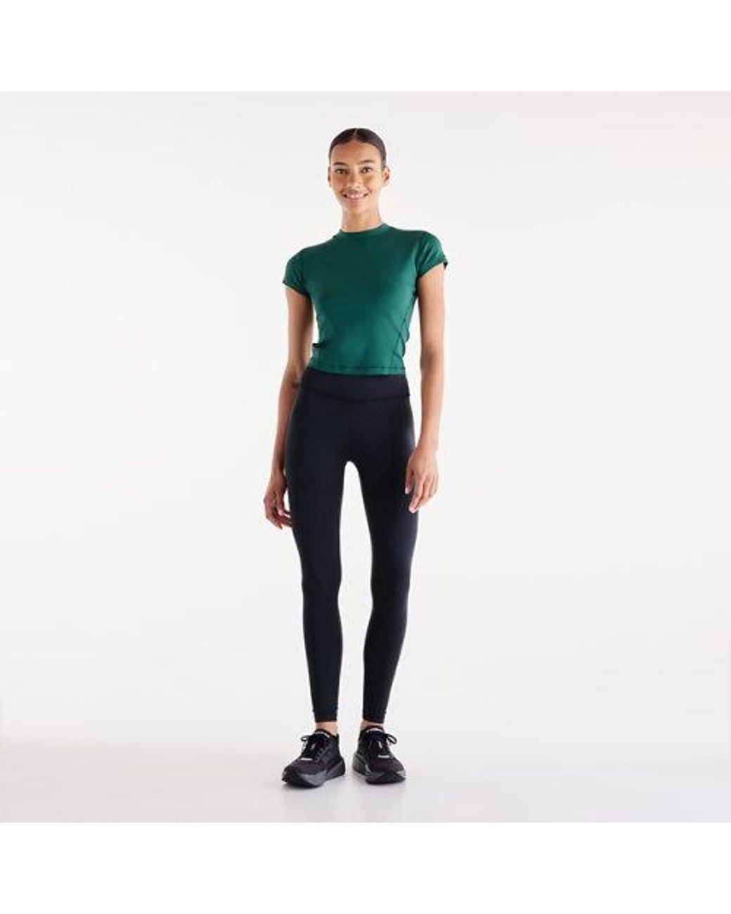 New Balance Green Nb Define Fitted T-Shirt