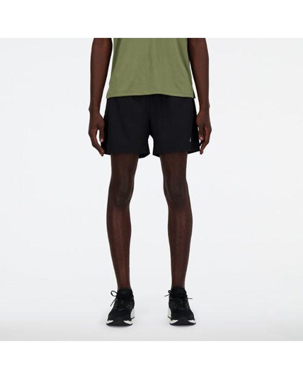 New Balance Black Sport Essentials Lined Short 5" In Polywoven for men