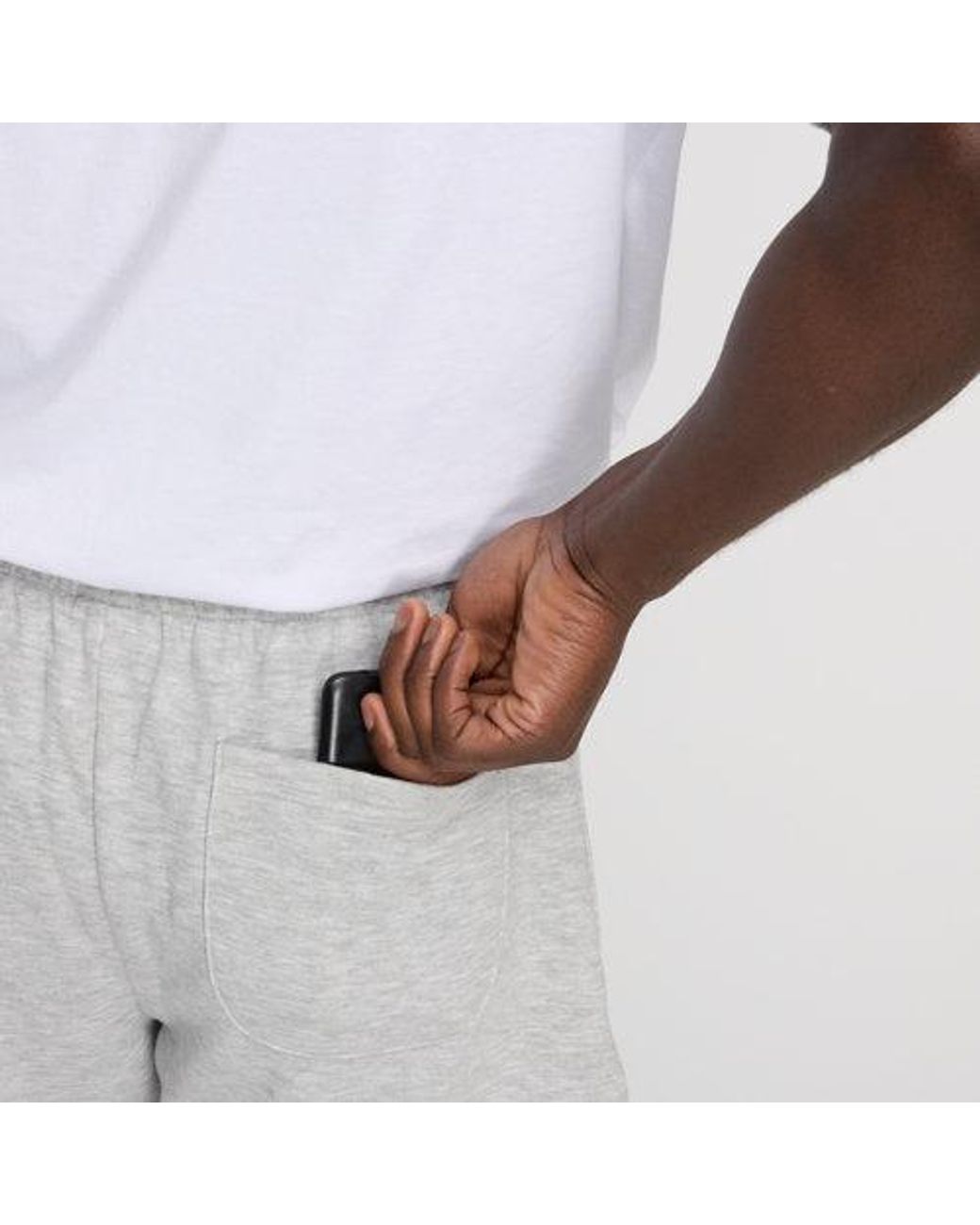 New Balance Sport Essentials French Terry Short 7" in het White voor heren