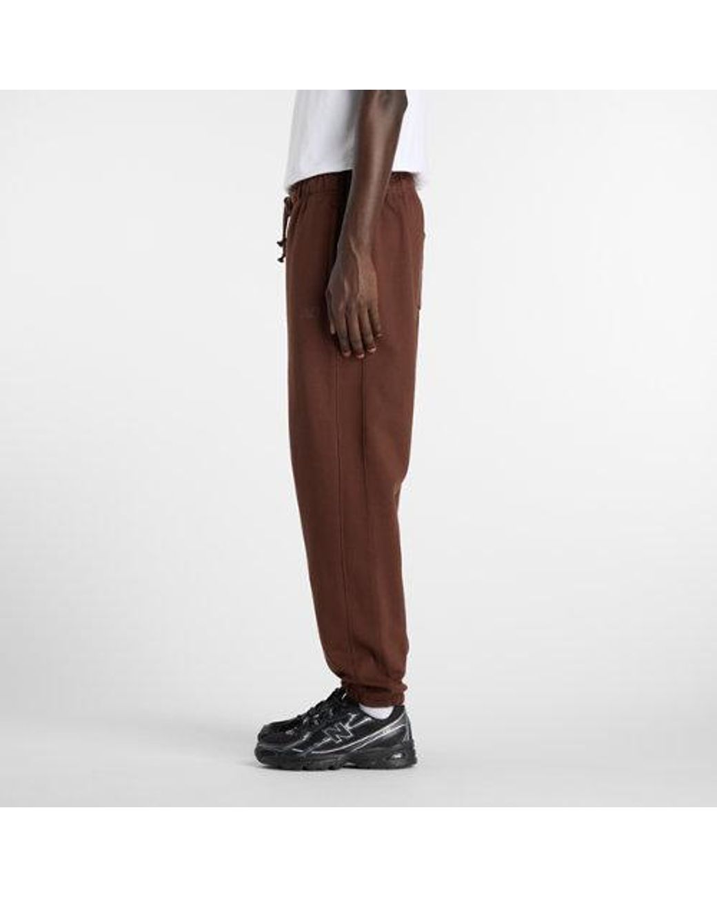 New Balance Brown Athletics French Terry Jogger for men