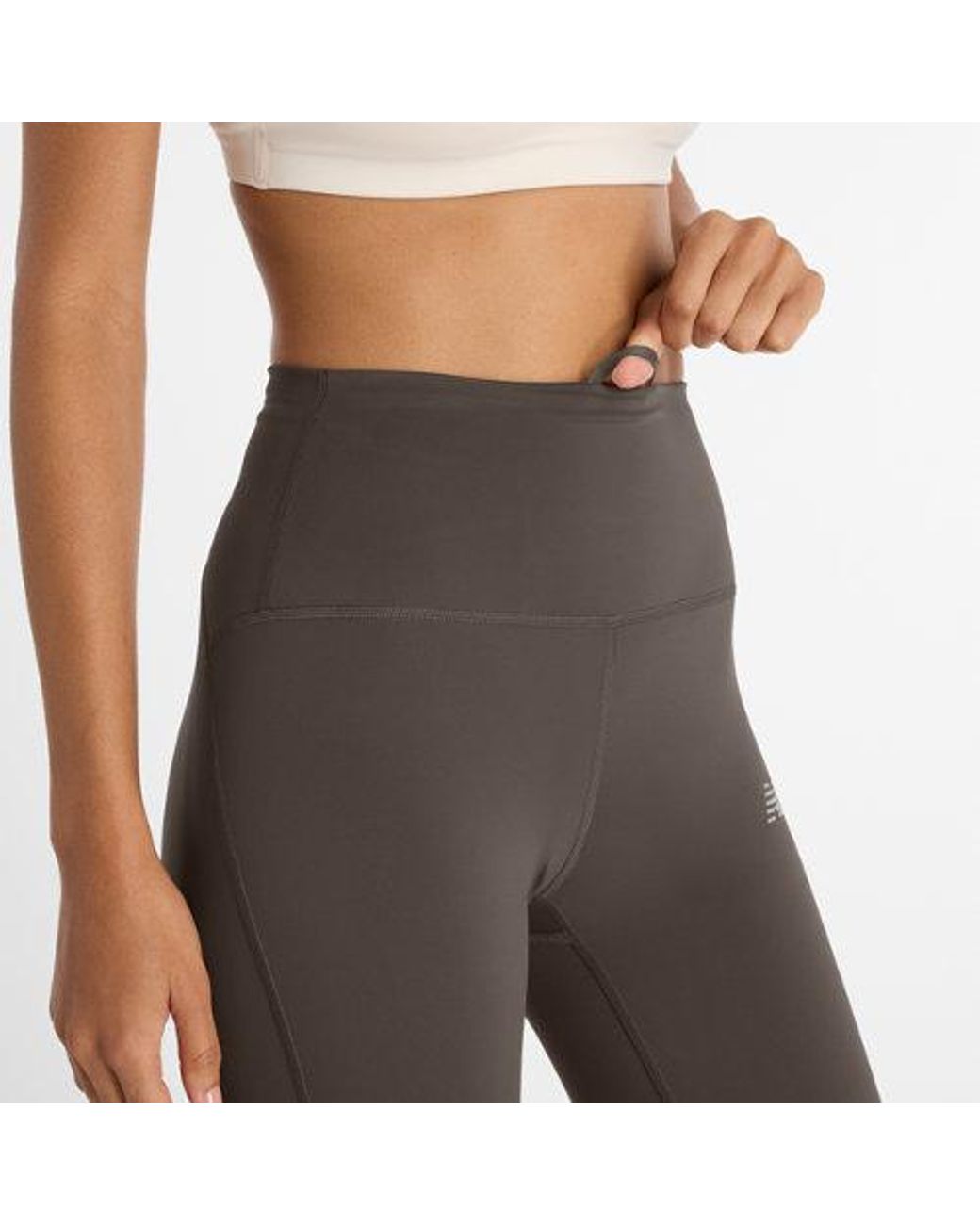 New Balance Gray Rc Legging 25"