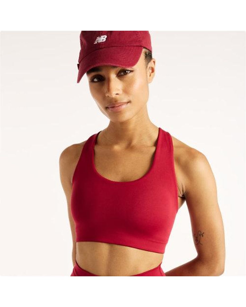 New Balance Red Nb Define Train Bra