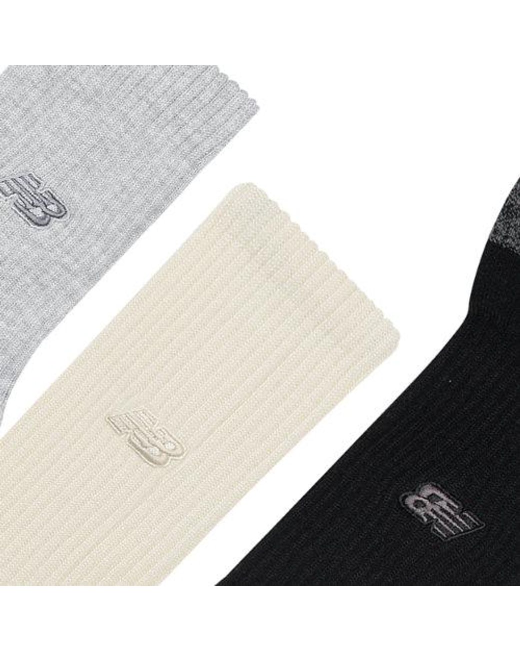 New Balance Black Active Premium Crew 3 Pack Socks 3 Pack