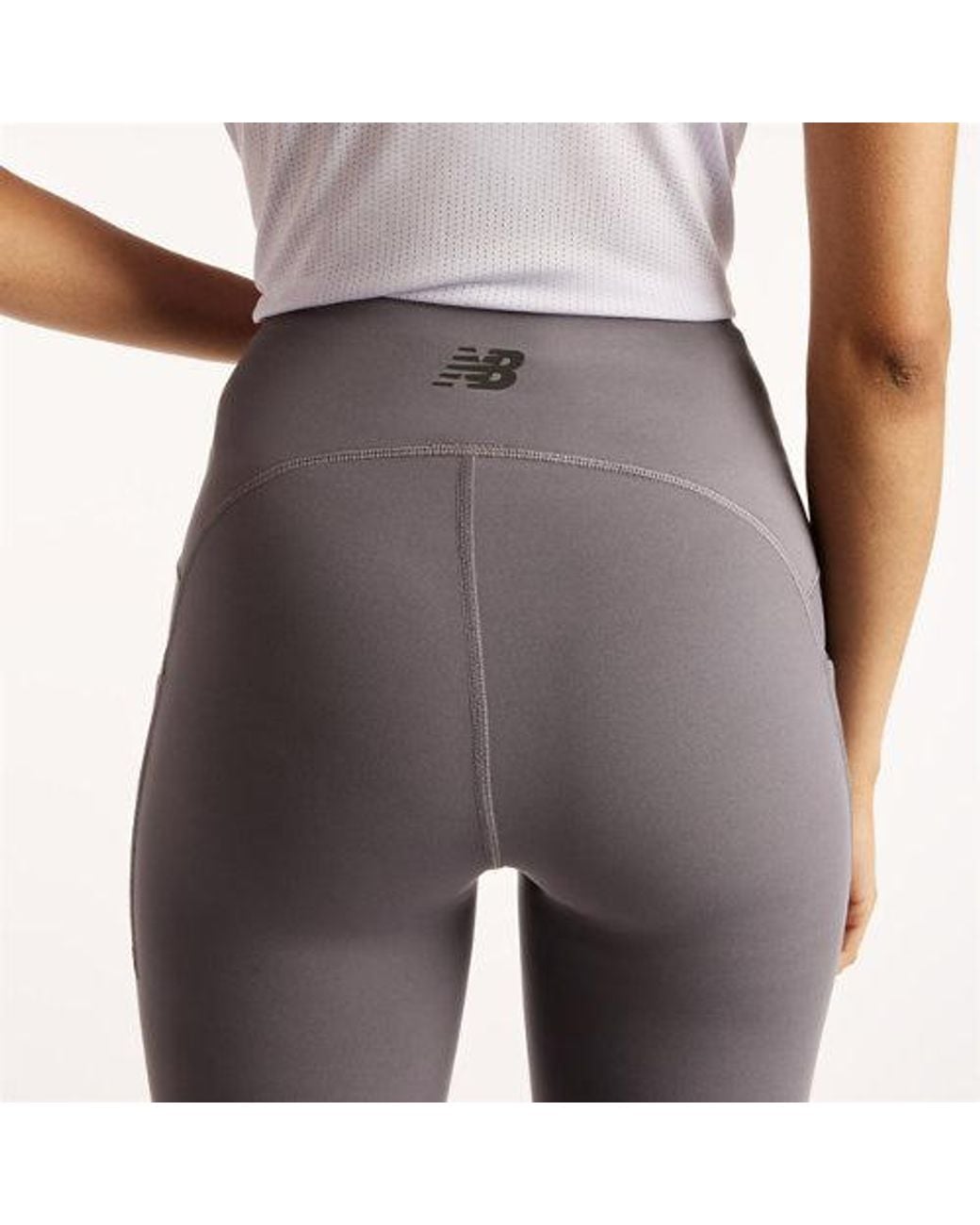 New Balance Gray Reflective Rc Heat Legging 27"