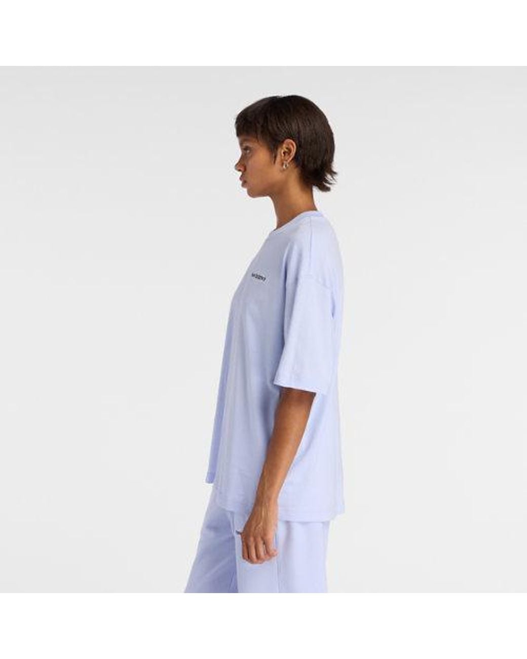 New Balance Blue Sport Graphic Oversized T-Shirt