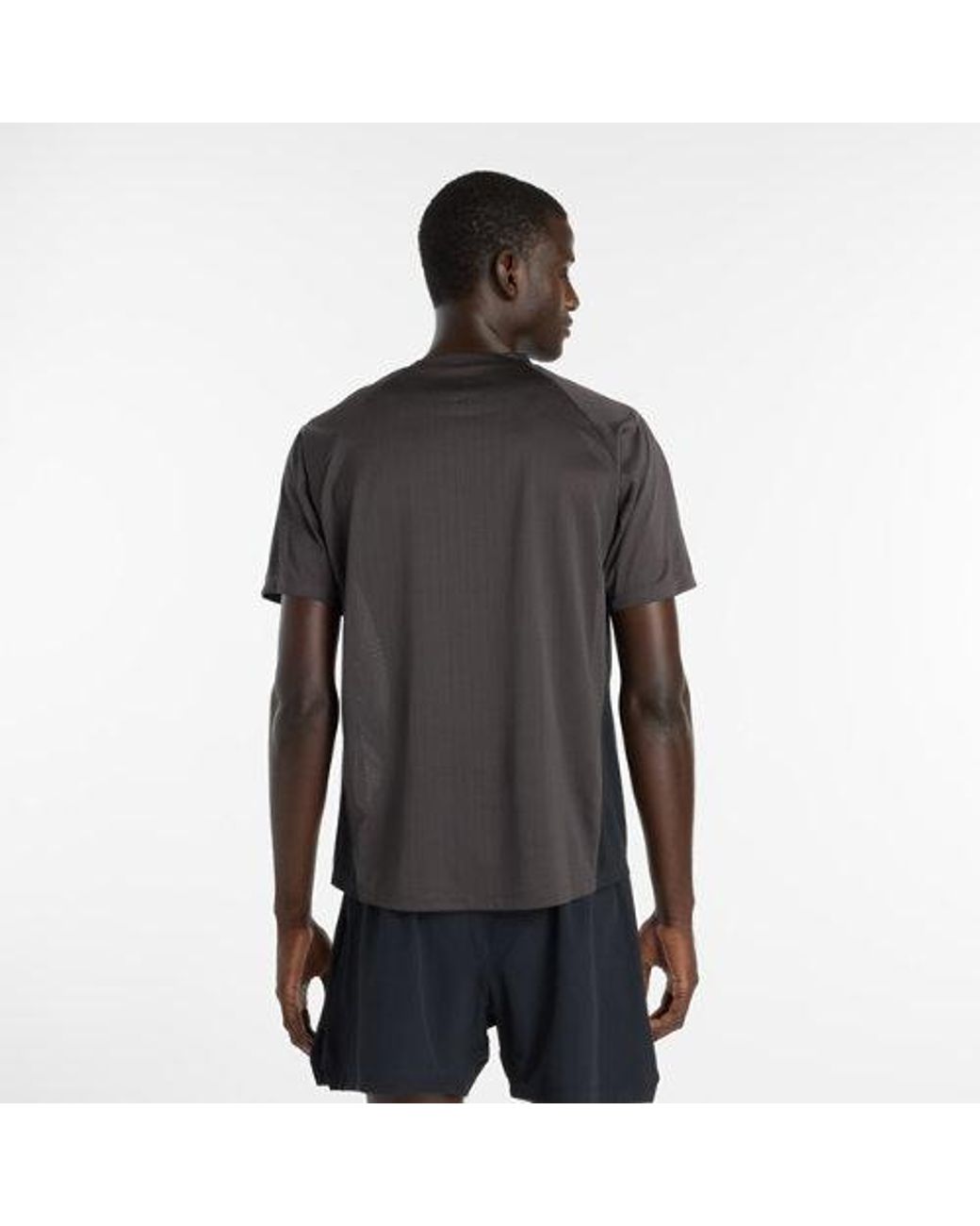 New Balance Black Viz-Tech Run T-Shirt for men