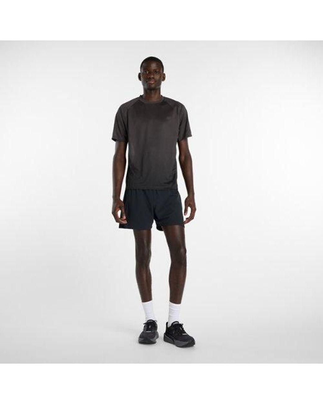 New Balance Black Viz-Tech Run T-Shirt for men