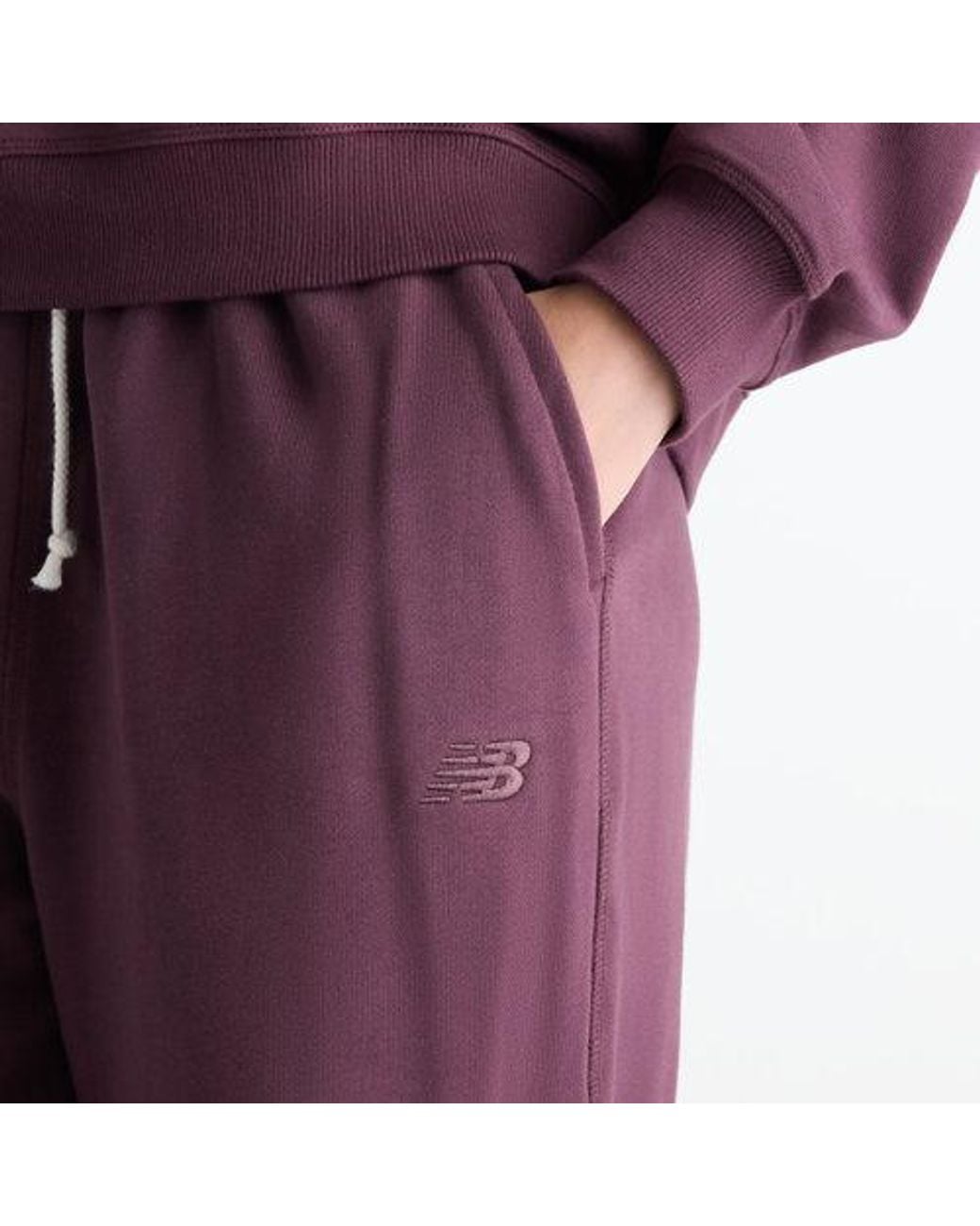 New Balance Purple Athletics French Terry Jogger