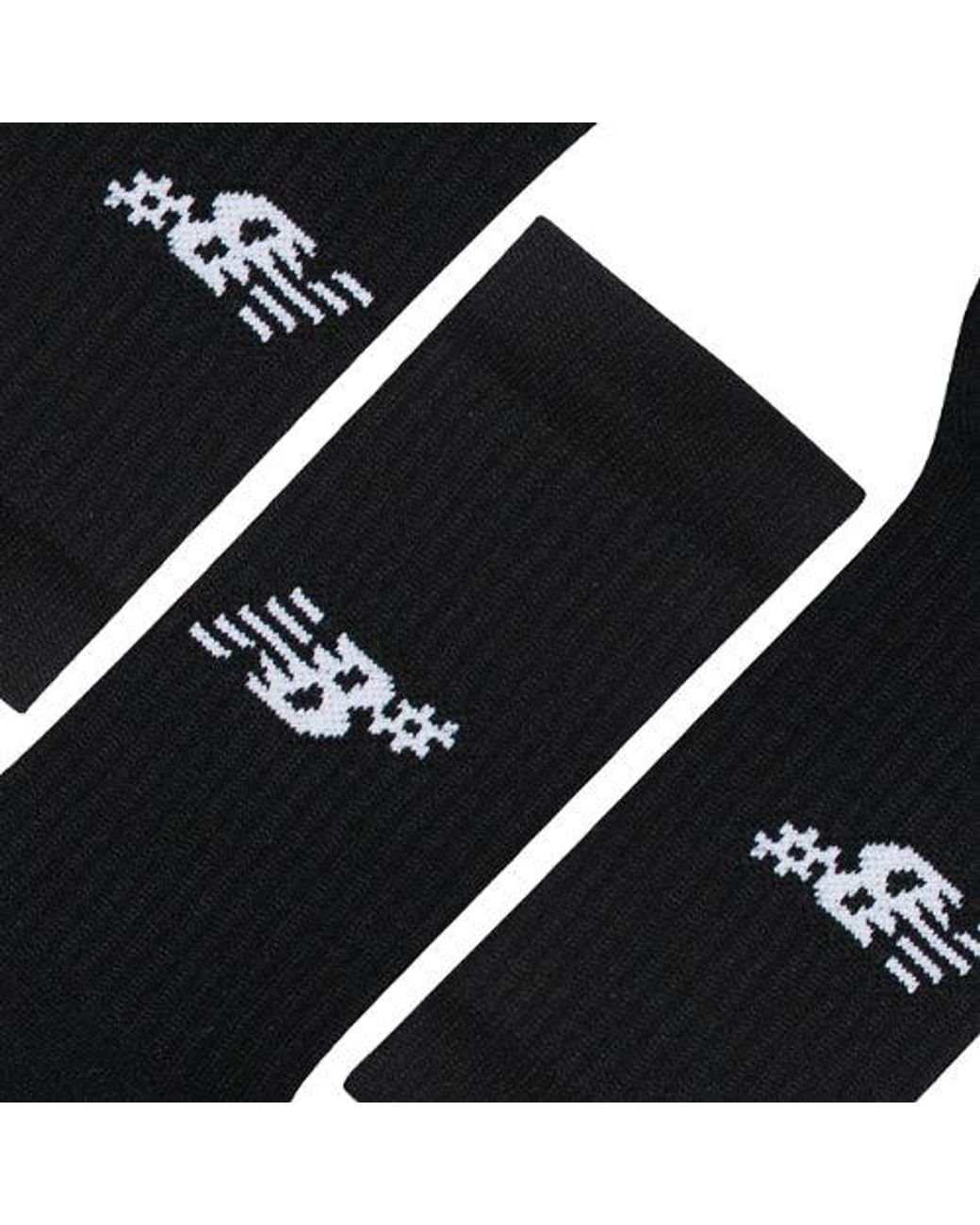 New Balance Black Active Numeric Crew Socks 3 Pack