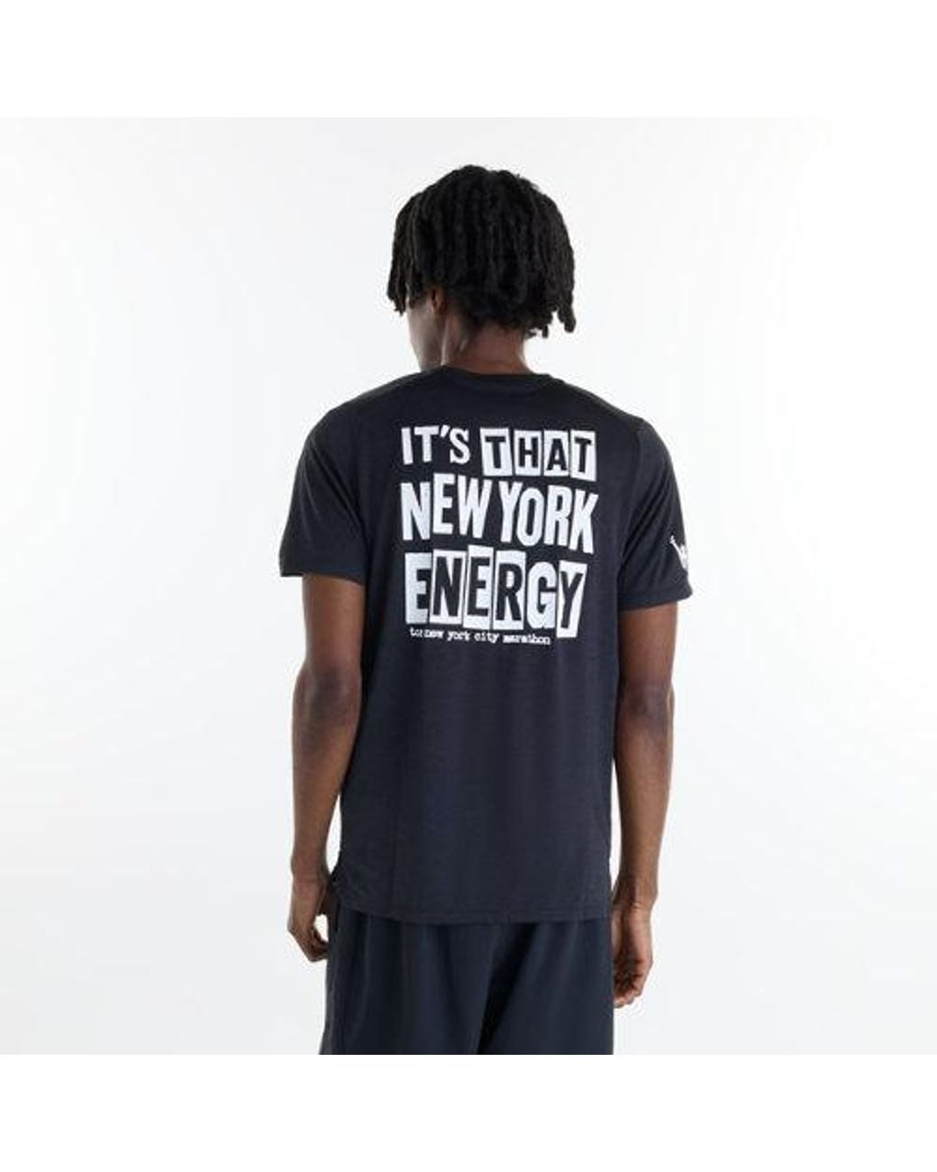 New Balance Blue Nyc Marathon Rc Essential Graphic T-Shirt for men