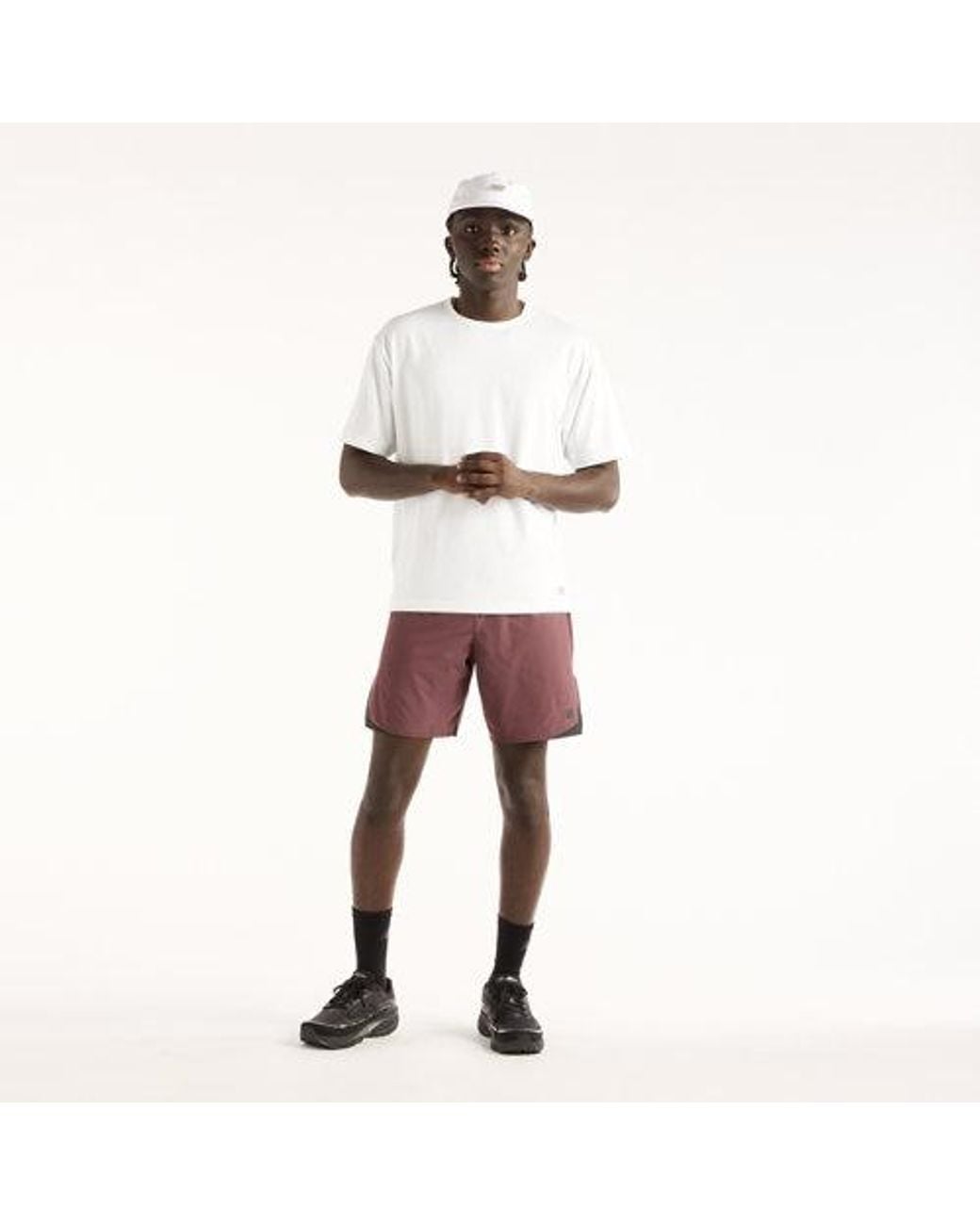 New Balance Red Rc Essential Short 7" for men