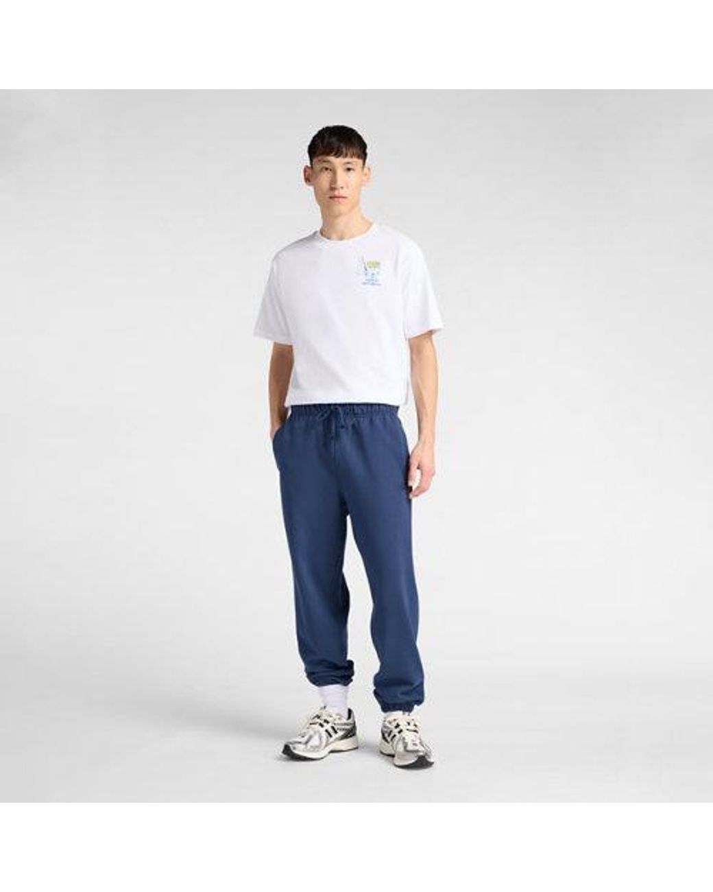 New Balance White Fish And Chips T-Shirt for men
