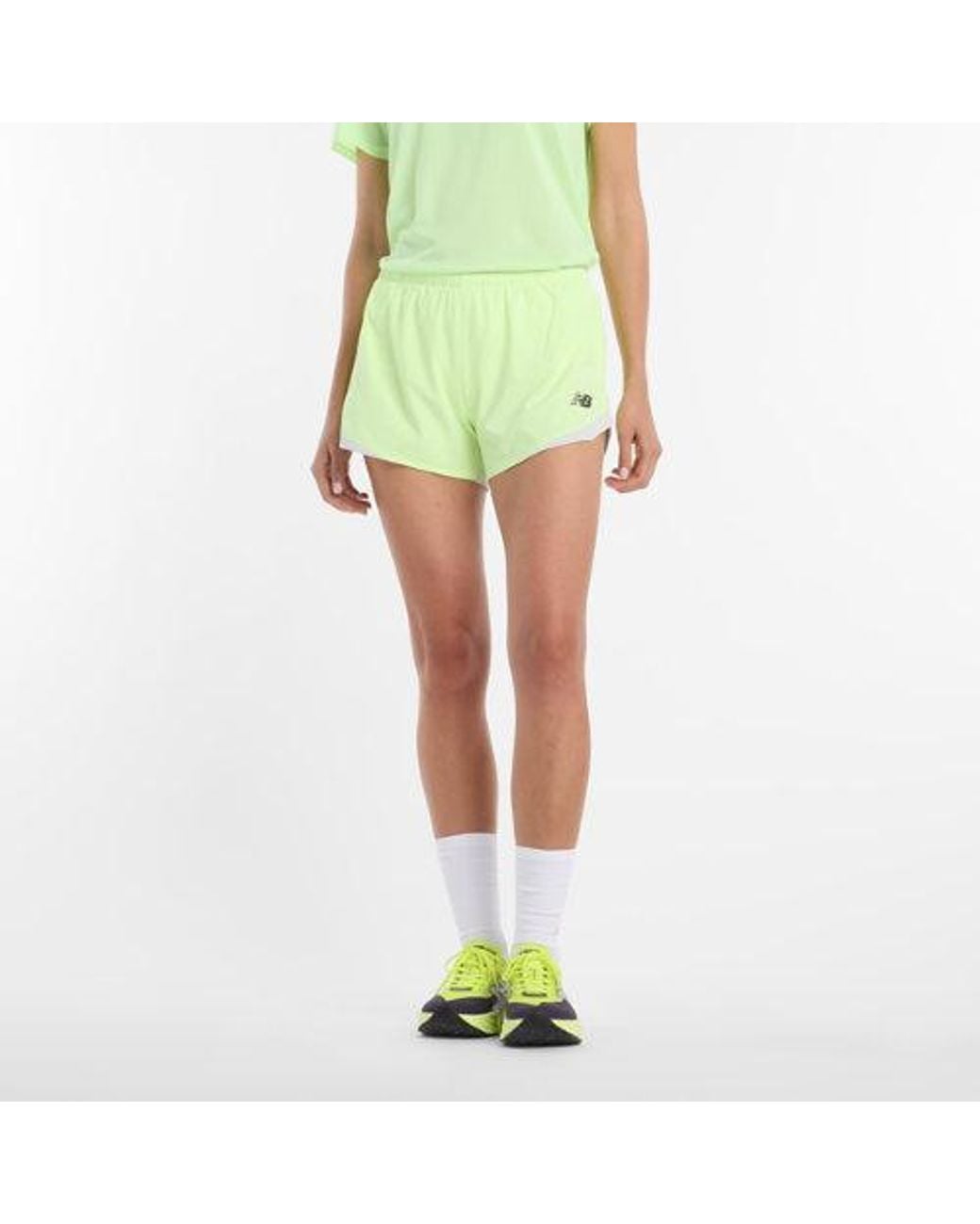 New Balance Yellow Rc Essential Short 3"