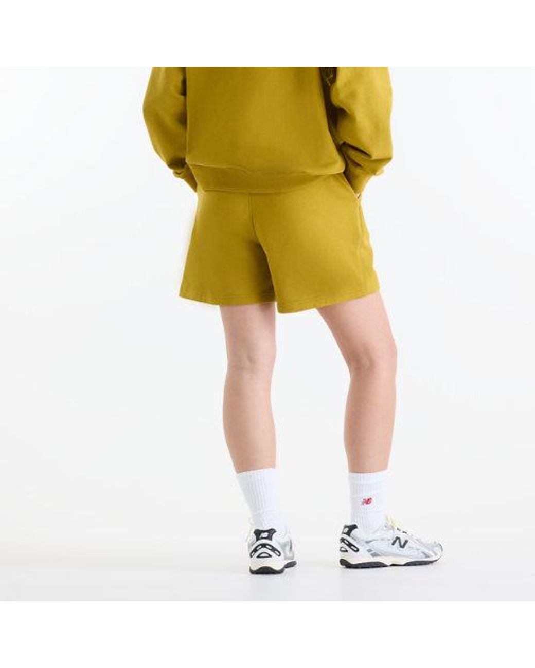 New Balance Yellow Athletics French Terry Short