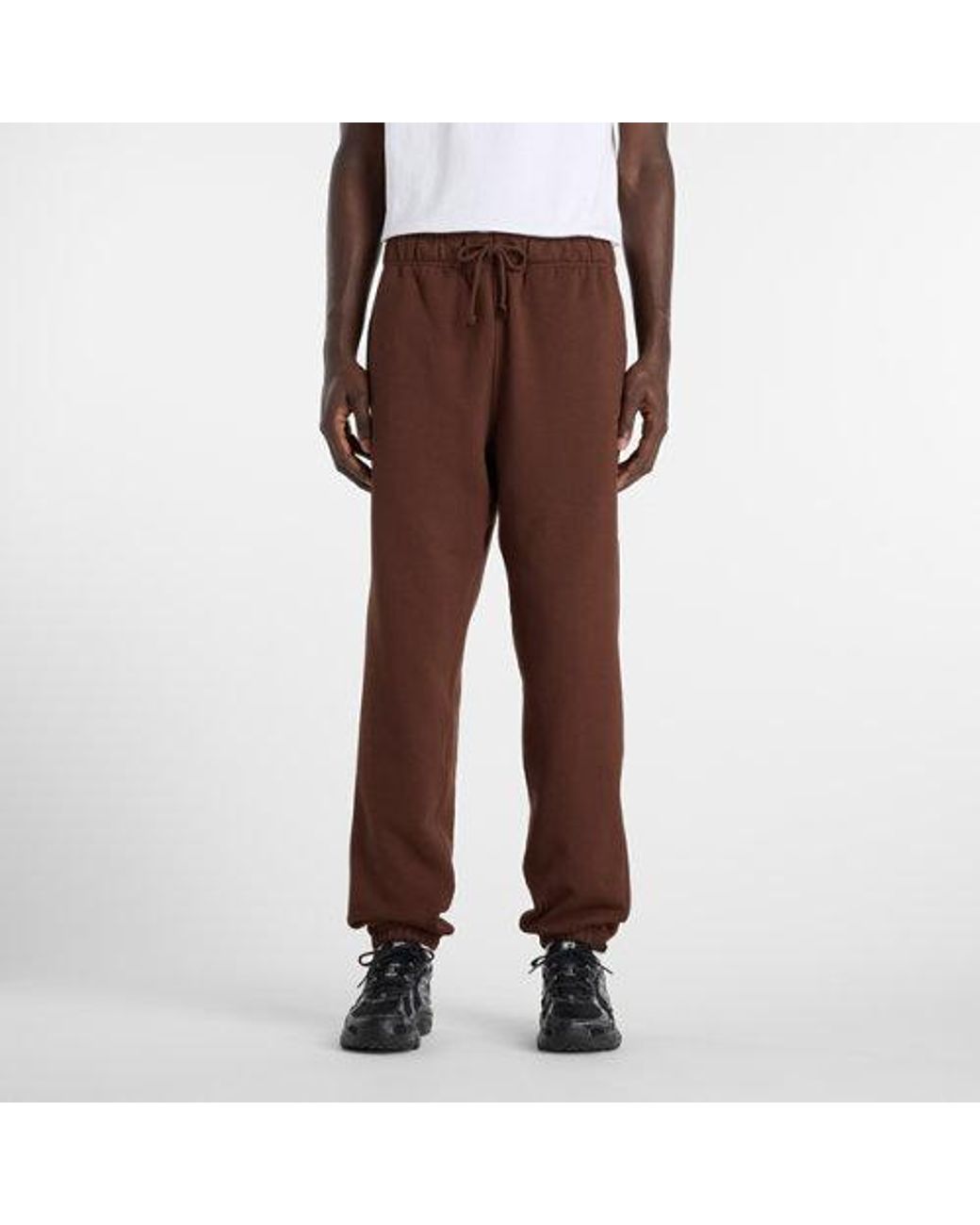 New Balance Brown Athletics French Terry Jogger for men
