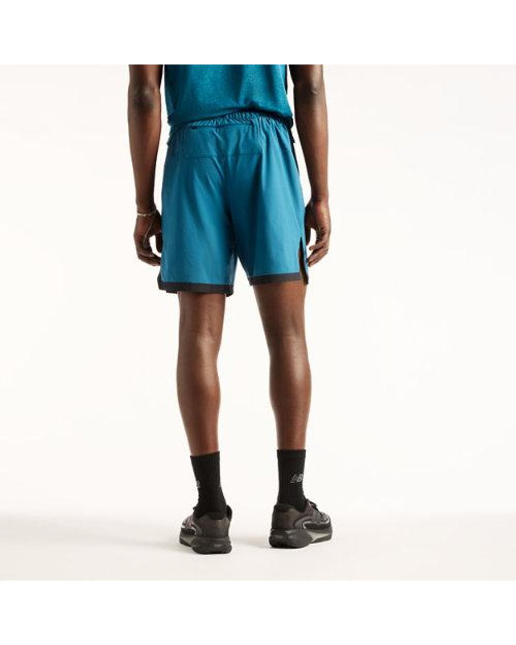 New Balance Blue Rc Essential Short 7" for men