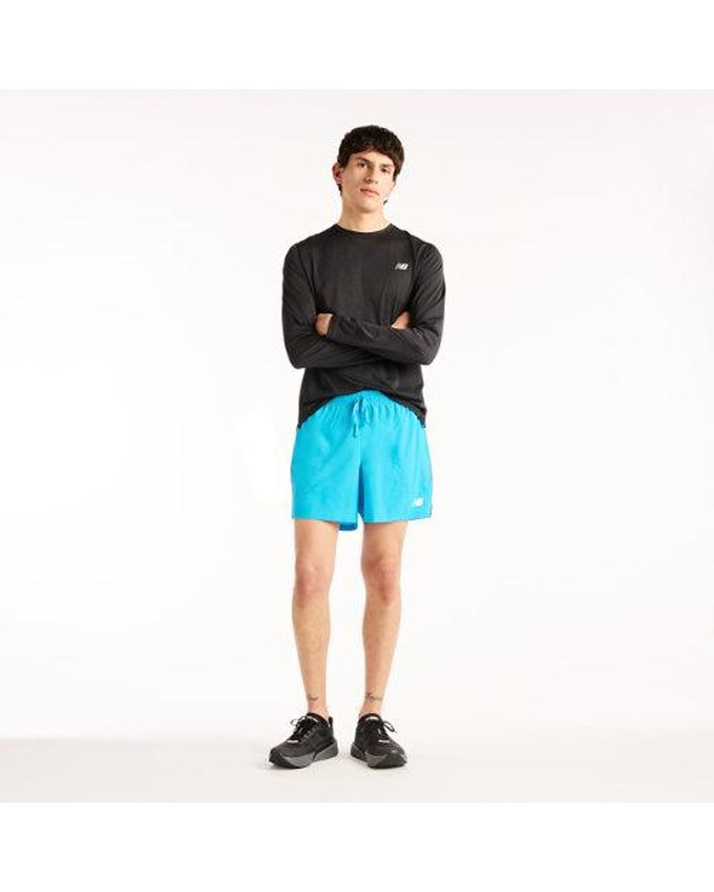 New Balance Blue Sport Short 5" for men