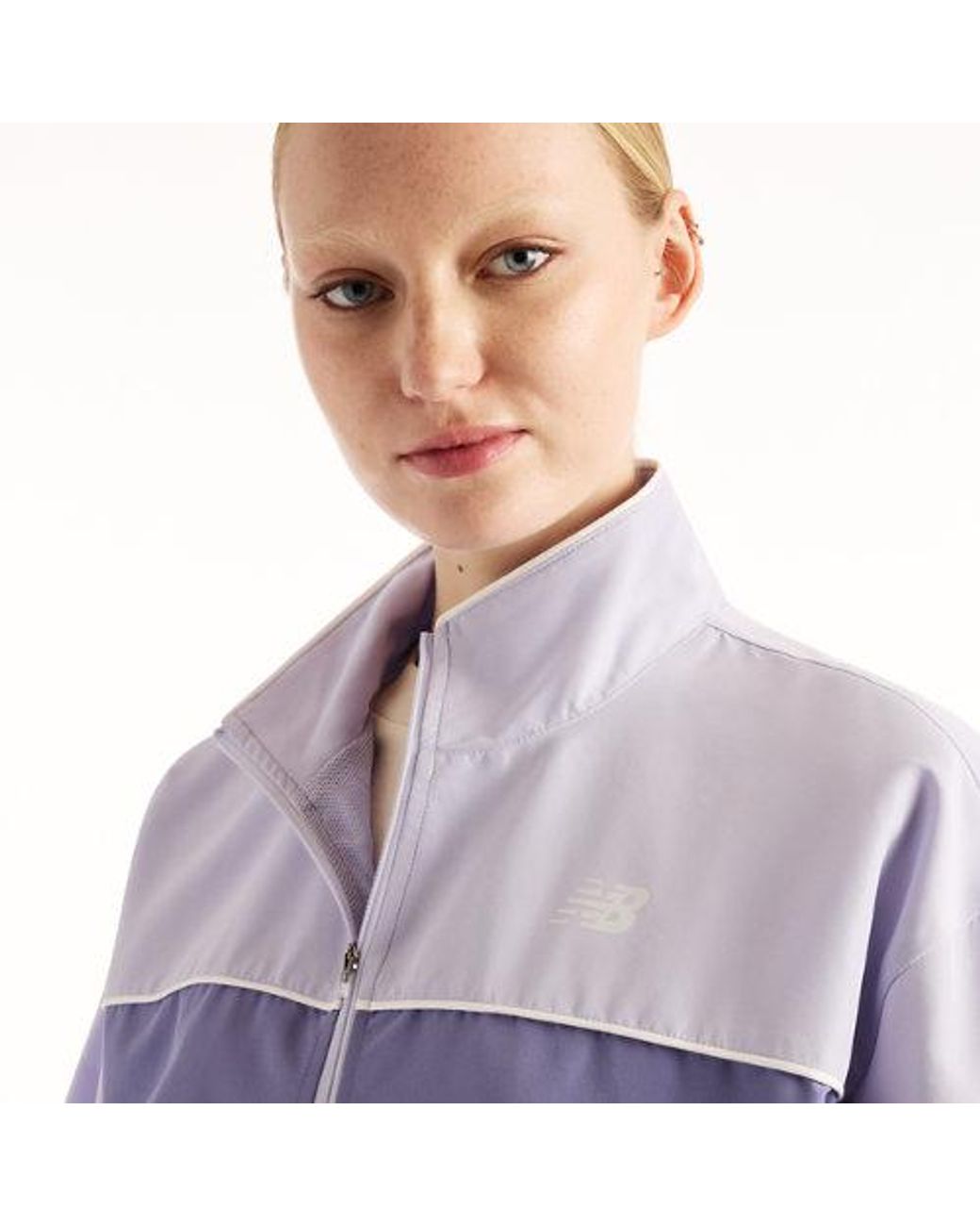 New Balance Purple Trackside Woven Jacket