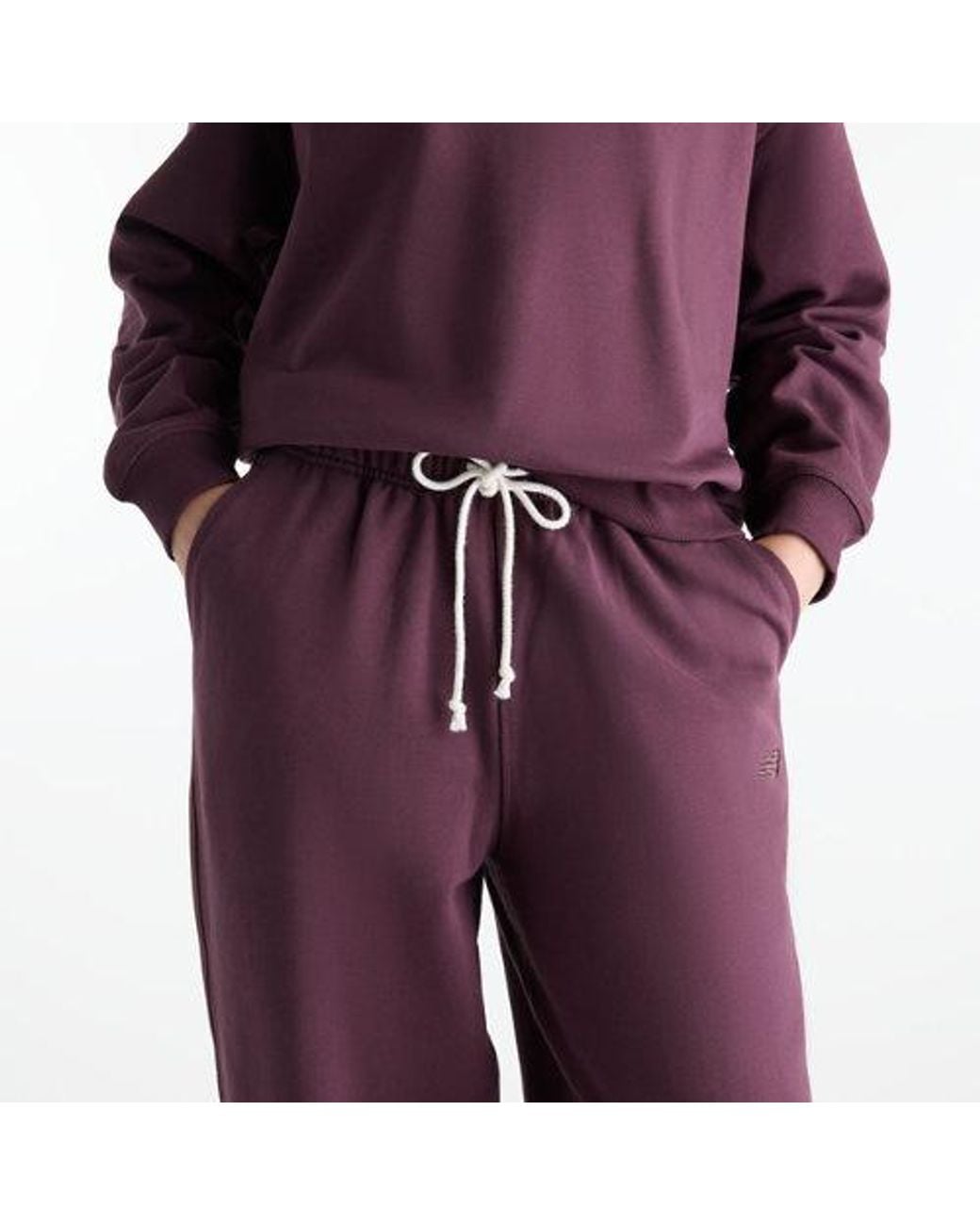 New Balance Purple Athletics French Terry Jogger