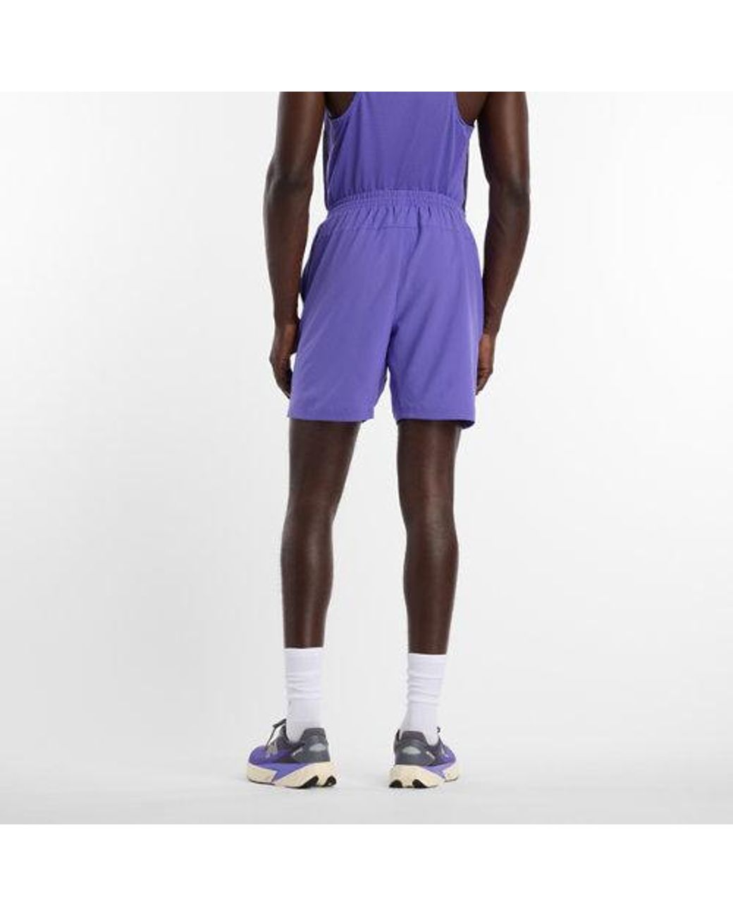 New Balance Purple Sport Essential Short 7" for men