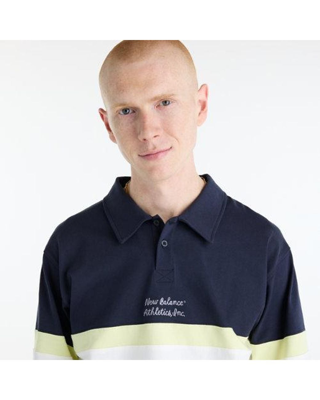 New Balance Blue Sport Legacy Rugby Shirt for men
