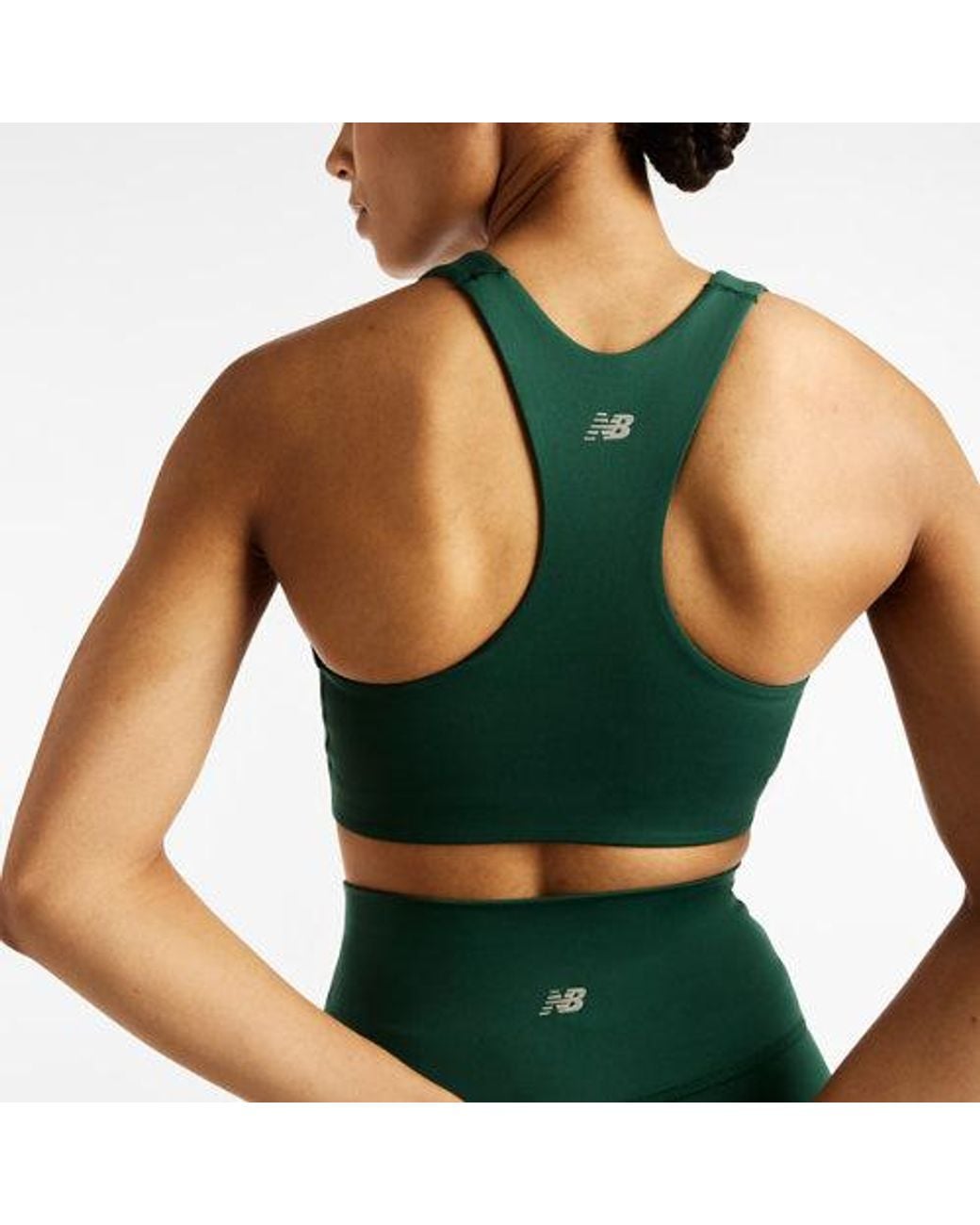 New Balance Green Nb Define Train Bra