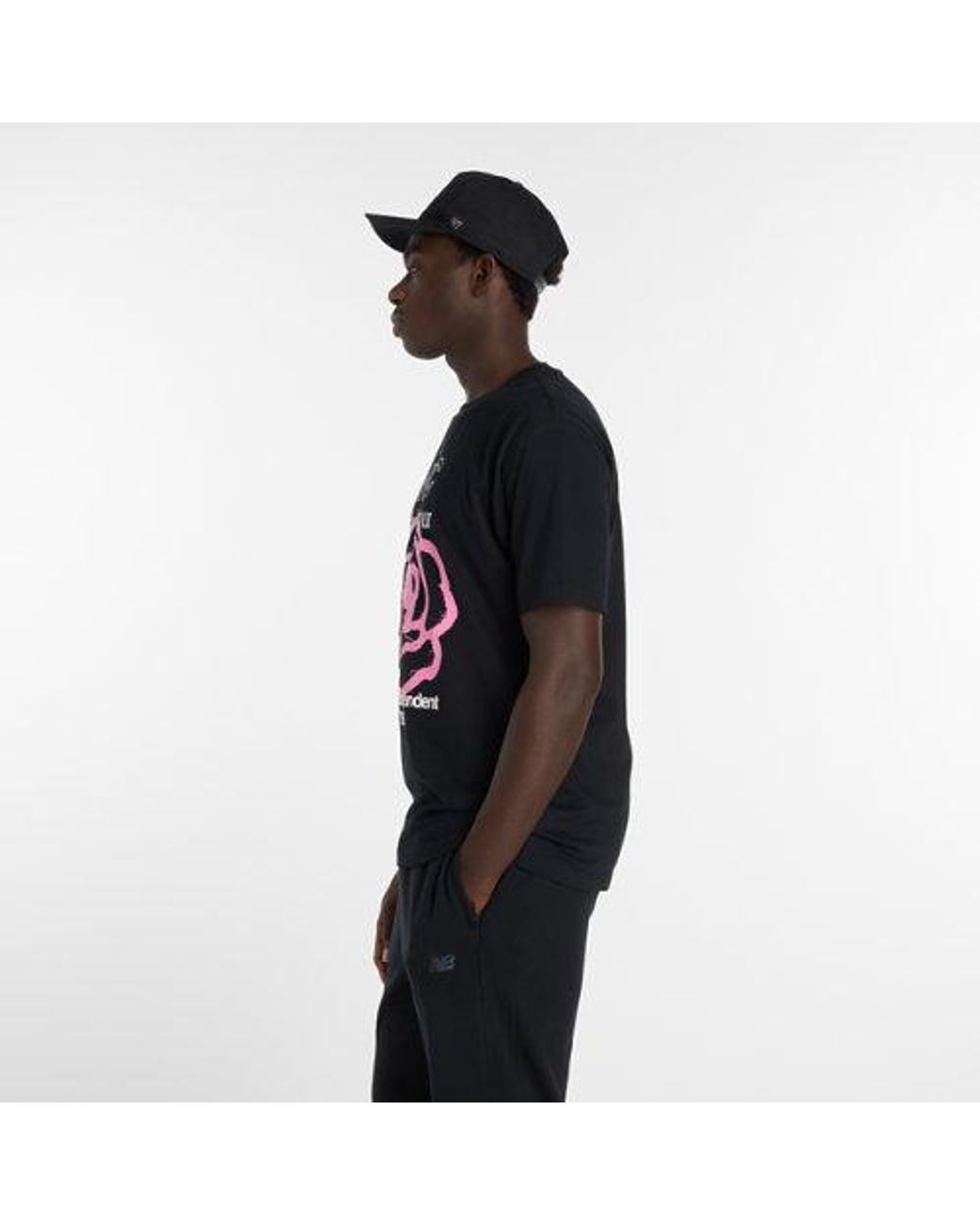 New Balance Black Nyc City Run T-Shirt for men