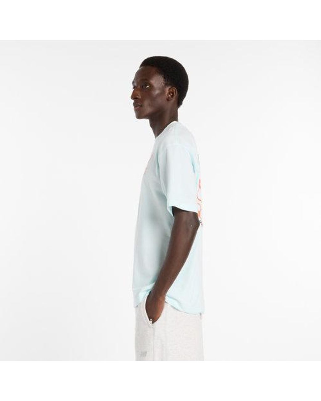 New Balance White La City Run T-Shirt for men
