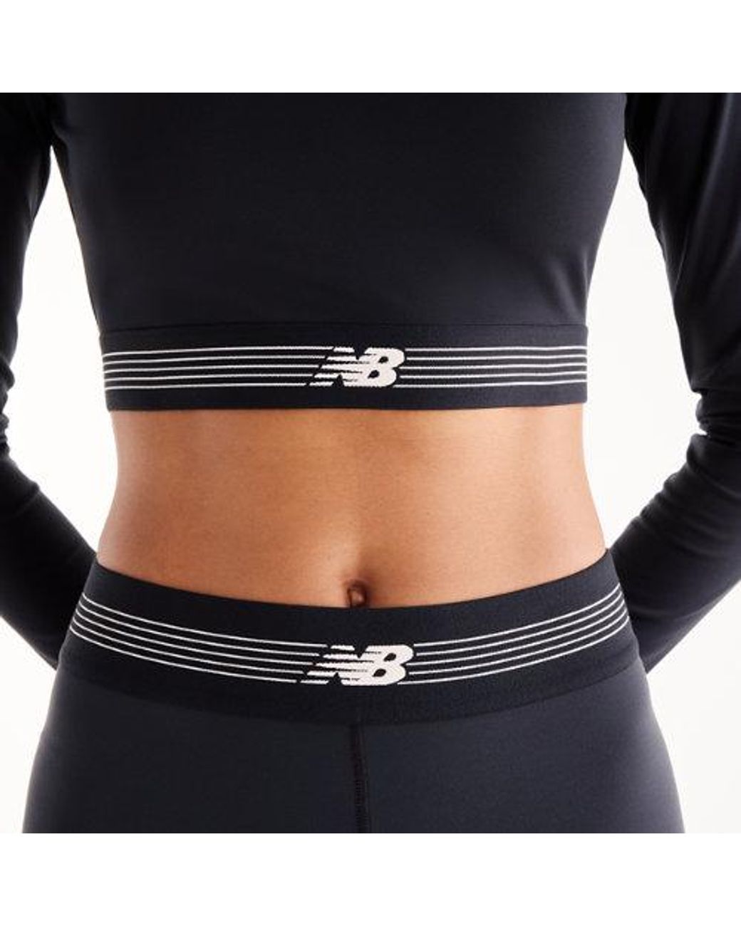 New Balance Blue Ac Fitted Long Sleeve