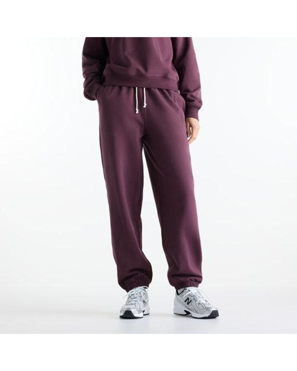 New Balance Purple Athletics French Terry Jogger