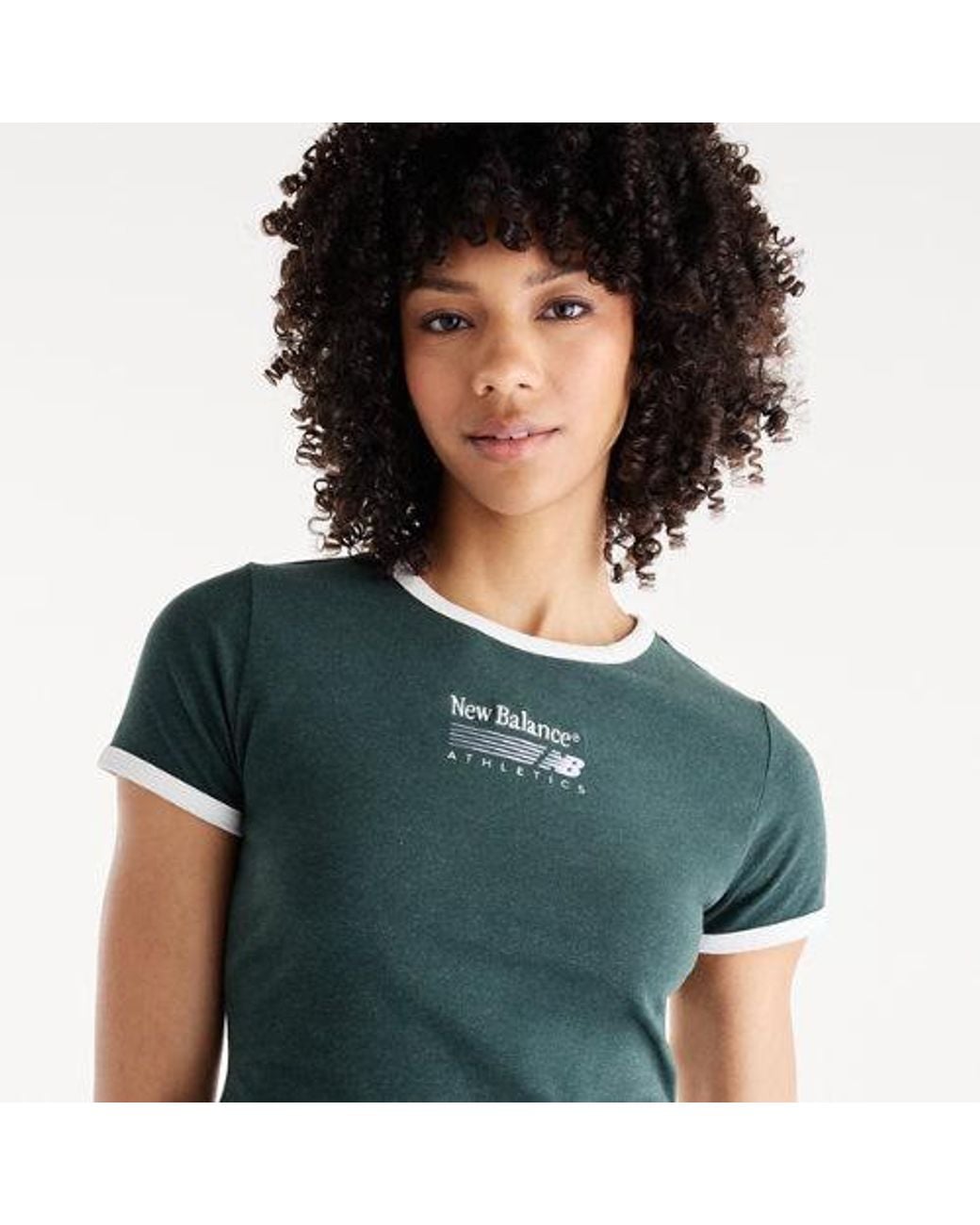 New Balance Blue Trackside Ringer T-Shirt