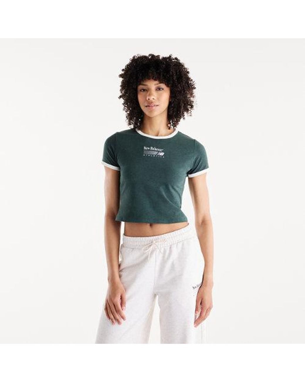 New Balance Blue Trackside Ringer T-Shirt