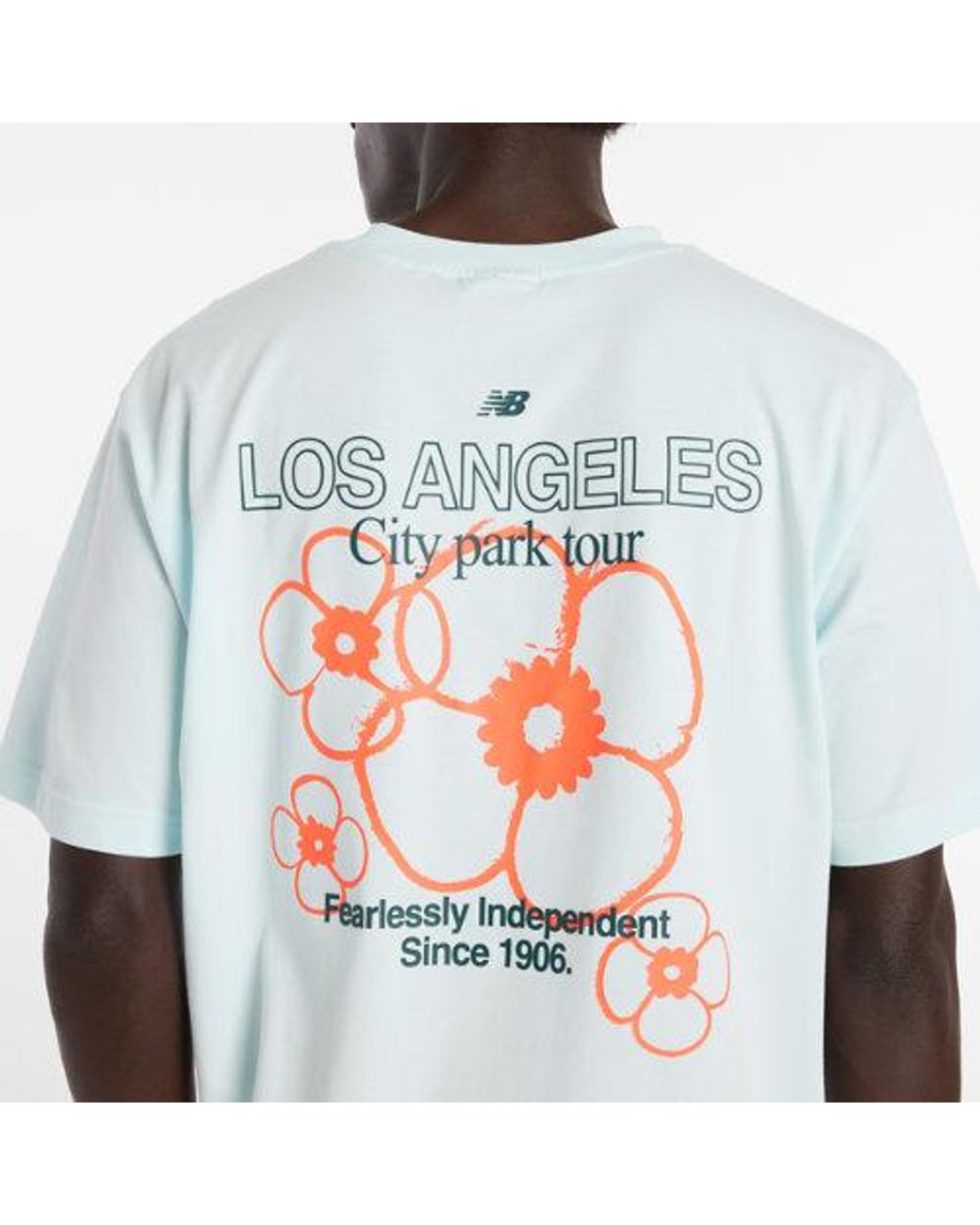 New Balance White La City Run T-Shirt for men