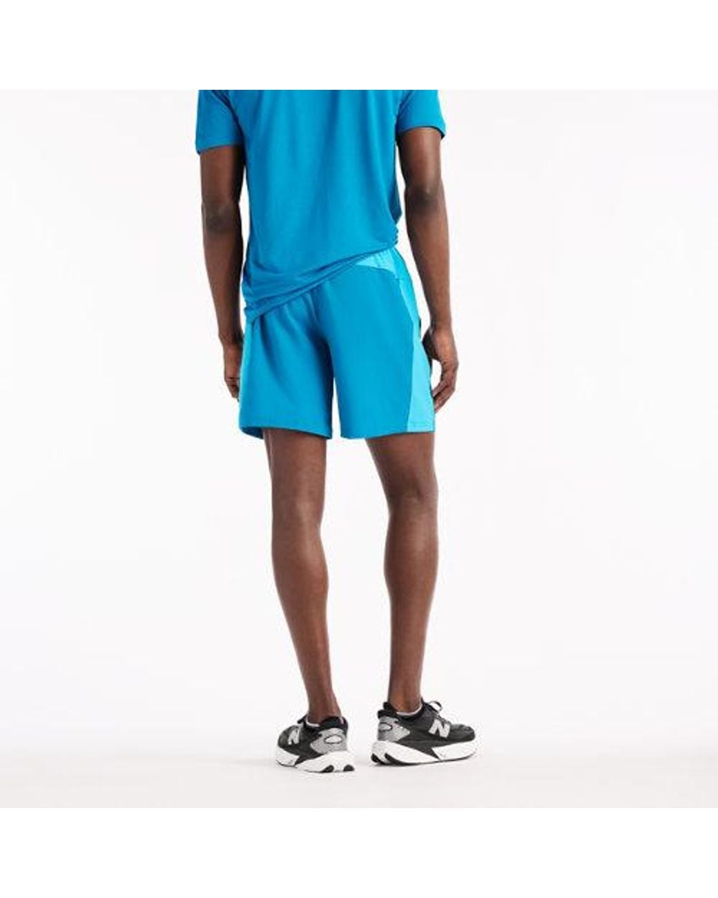 New Balance Blue Sport Unlined Brand Graphic Short 7" for men