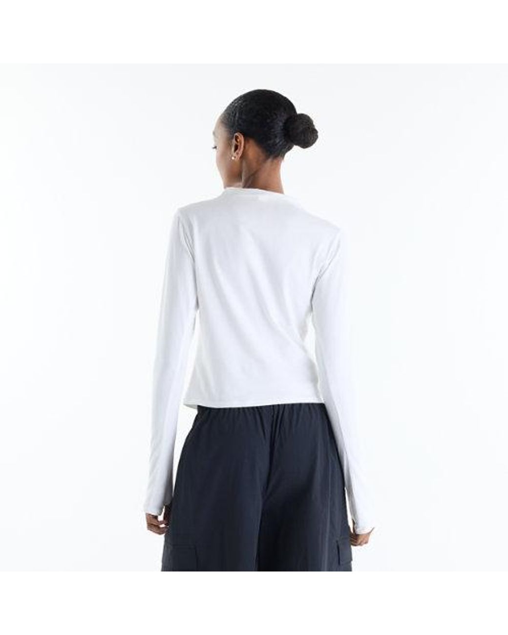 New Balance White Athletics Crafted Long Sleeve