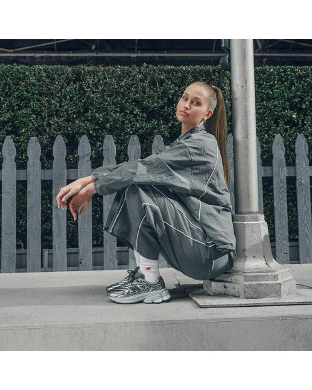 New Balance Gray Sport Legacy Jacket