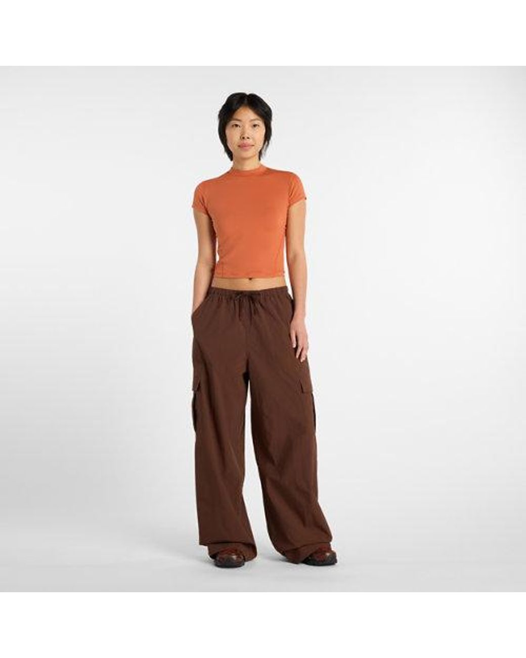 New Balance Brown Woven Cargo Pant