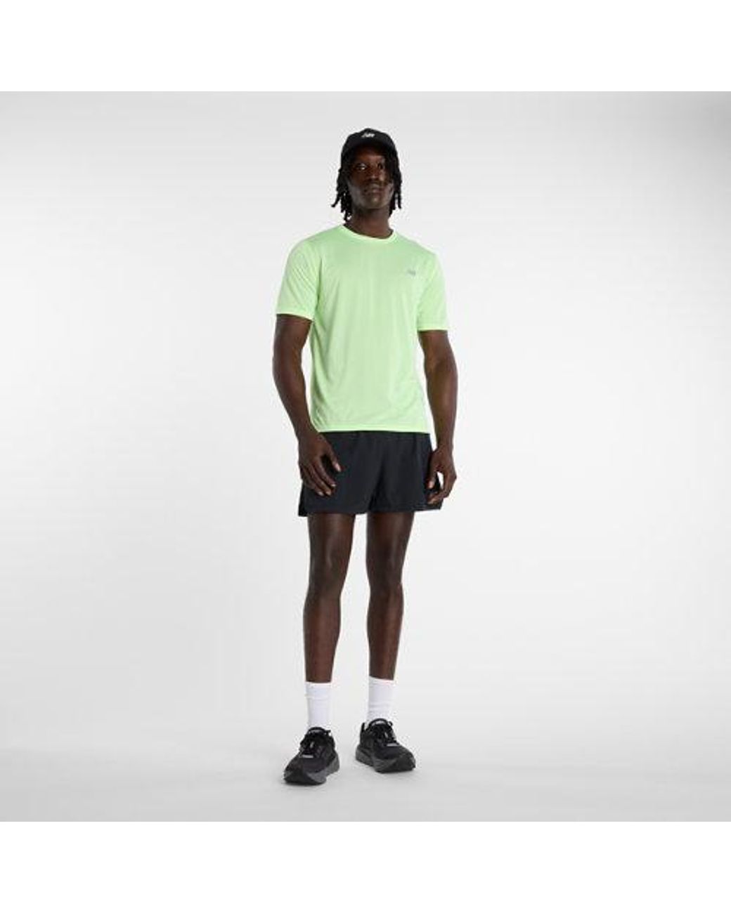 New Balance Green Rc Essential T-Shirt for men