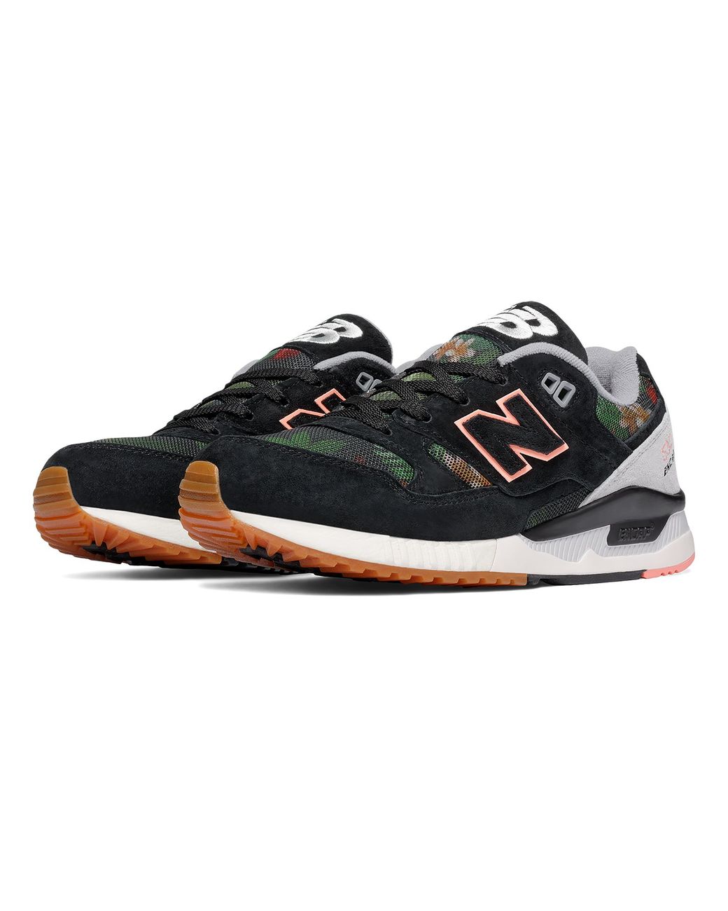 New Balance Rubber 530 Floral Ink in Black | Lyst
